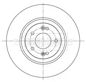 BORG & BECK bbd5238 -  Тормозной диск